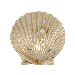 Retro Cartier 14K Gold Seashell Brooch