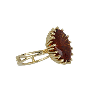 Vintage/Estate 18K Gold Citrine Cocktail Ring