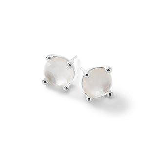 Ippolita Sterling Silver Mother Of Pearls Stud Earrings with Rock Crystal