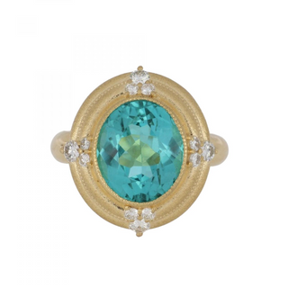 Tenenbaum Workshop 18K Gold Green/Blue Tourmaline with Diamonds