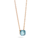 Pomellato Two-Tone 18K Gold Topaz Pendant Necklace