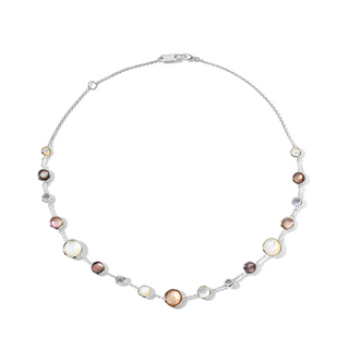 Ippolita Sterling Silver Rock Crystal Station Necklace with Mother Of Pearl