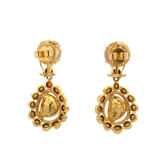 Tenenbaum Collection 18K Gold Diamond Drop Earrings