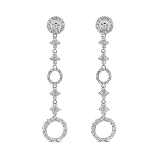 Tenenbaum Collection 18K White Gold Diamonds Drop Earrings