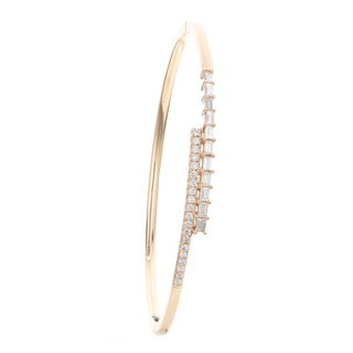 Tenenbaum Collection 18K Gold Diamonds Bangle Bracelet with Diamonds