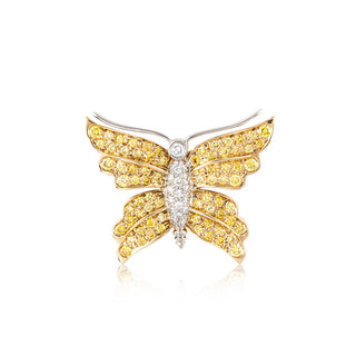 Tiffany & Co. Two-Tone Gold & Platinum Diamonds Brooch with Diamonds