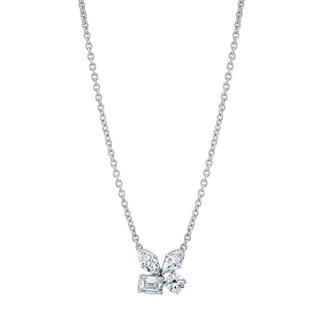 Michael M 18K White Gold Diamond Pendant Necklace