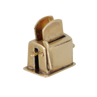 Mid-Century 14K Gold Toaster Charm