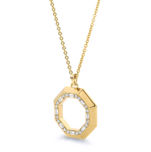 Load image into Gallery viewer, Michael M Yellow 14K Gold Various Shapes Cut Diamond Drop
