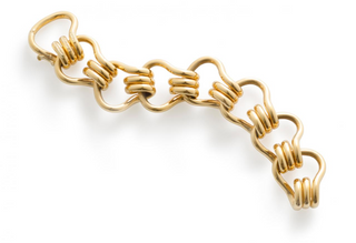 Seaman Schepps 18K Gold Fancy Link Bracelet