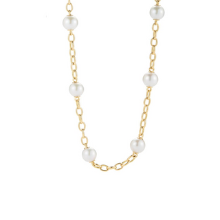 Seaman Schepps 18K Gold Freshwater Pearl Chain with Pearl