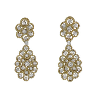 18K Gold Diamonds Day/Night Earrings