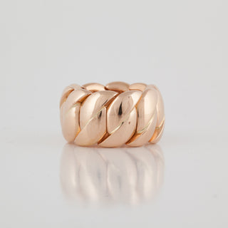 Antonio Papini 18K Rose Gold Diamond Link Ring