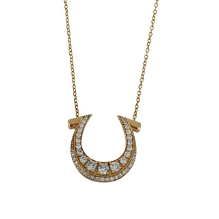 Vincent Peach 14K Gold Diamond Pendant Necklace