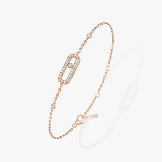 Messika 18K Rose Gold Move Uno Pavé Diamond Bracelet