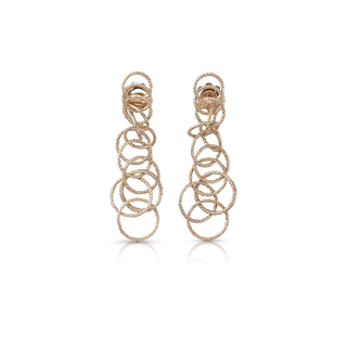 Buccellati 18K Rose Gold Hawaii Pendant Earrings