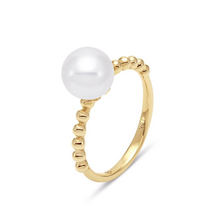 Mastoloni 14K Gold Freshwater Pearl Bead Ring