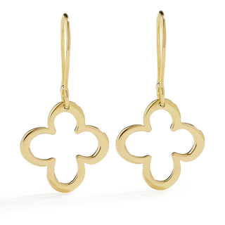 L. Klein 18K Gold Drop Earrings