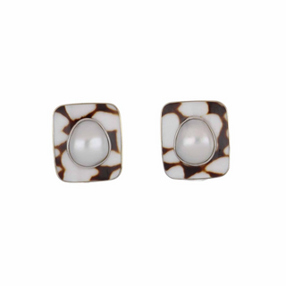 Trianon 18K White Gold Freshwater Pearl Clip Earrings