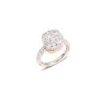 Pomellato Two-Tone 18K Gold Diamonds Cluster Ring