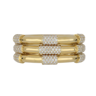 Kurt Wayne 18K Gold Diamonds Bangle Bracelet