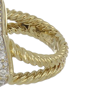 David Yurman 18K Gold Diamonds Cocktail Ring