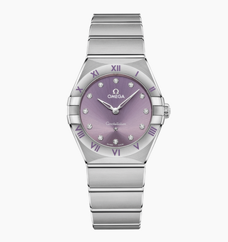 Omega Stainless Steel Constellation Watch in Patchouli Blossom