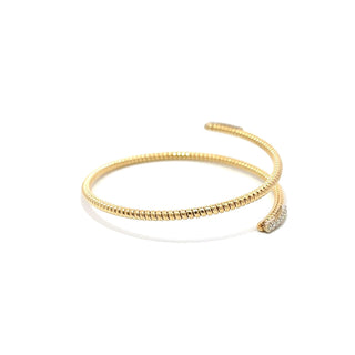 Antonio Papini 18K Gold Diamond Wrap Bracelet