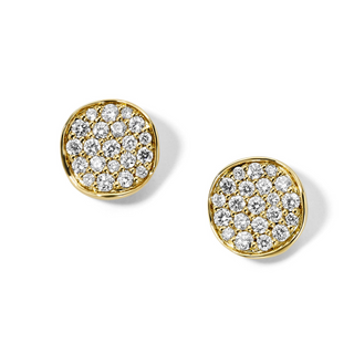 Ippolita 18K Gold Diamond Stud Earrings