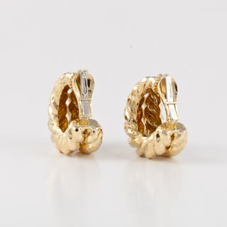 Estate David Webb 18K Gold Hoop Earrings