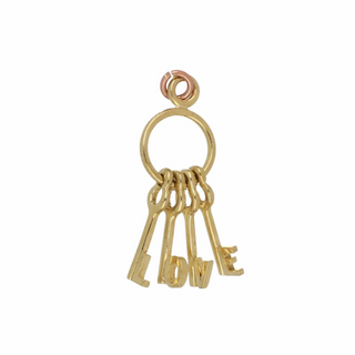 Vintage 1980s Tiffany & Co. 18K Gold Love Key Pendant