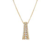 Load image into Gallery viewer, Michael M Yellow 14K Gold Round Cut Diamond Drop
