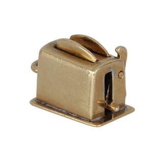 Mid-Century 14K Gold Toaster Charm