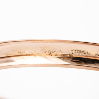 Estate Cartier 18K Gold Diamond Bangle Bracelet