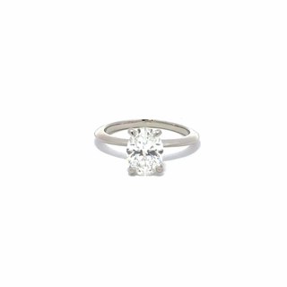 TJ Workshop GIA 1.57 Carat Oval Cut Diamond Solitaire Engagement Ring