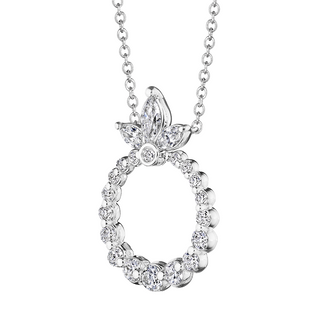 Verragio 18K White Gold Diamond Pendant Necklace