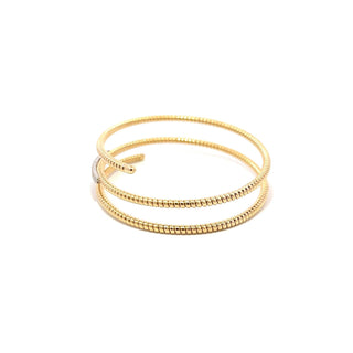 Antonio Papini 18K Gold Diamond Wrap Bracelet