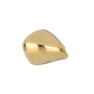 Antonio Papini 18K Gold Diamonds Dome Ring