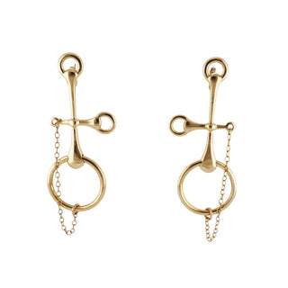 Vincent Peach 14K Gold Drop Earrings