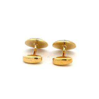 Vintage/Estate 18K Gold Sapphires Cufflinks