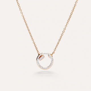 Pomellato 18K Rose Gold Diamonds Pendant Necklace