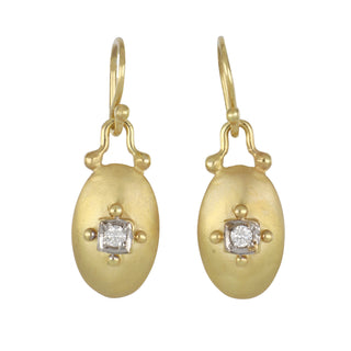 Mazza 14K Gold Diamond Drop Earrings