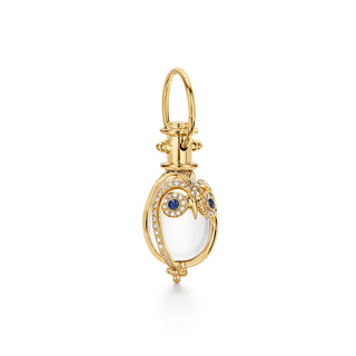 Temple St Clair 18K Gold Rock Crystal Drop with Diamond