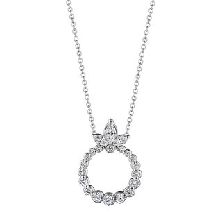 Verragio 18K White Gold Diamond Pendant Necklace