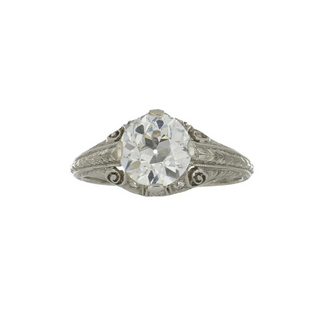 Art Deco GIA 1.99 Carat Old European-Cut Diamond Vintage Style Engagement Ring