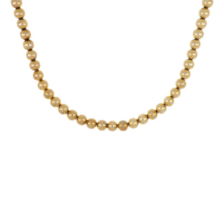 Victorian 14K Gold Bead Necklace