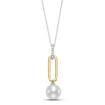 Mastoloni Two-Tone 14K Gold Pendant Necklace with Diamonds