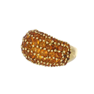 Estate Giolel Moda 18K Gold Citrine Dome Ring