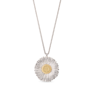 Buccellati Sterling Silver Daisy Pendant Necklace