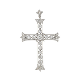 Platinum Diamonds Religious Pendant